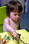 Painting in the kitchen