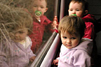On the train to Manchester with Lucy