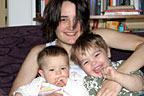 Mom, me and Sam