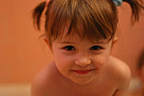 In the bath